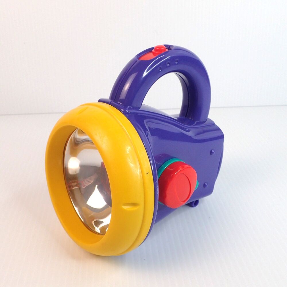 RARE Vintage 1997 Unimax Green/Red Filters Flashlight Toy Purple Yellow Case